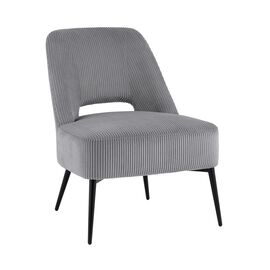 Кресло лаунж Бостон велюр рельефный светло-серый | Интернет магазин мебели и декора LifeDekor