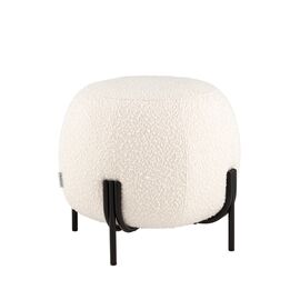 Пуф Флик new  ткань букле молочный | Интернет магазин мебели и декора LifeDekor