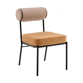 Стул обеденный Ponpoun бежевый терракотовый | Интернет магазин мебели и декора LifeDekor