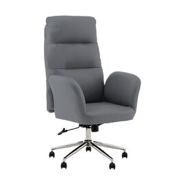 Кресло руководителя TopChairs Solid серый | Интернет магазин мебели и декора LifeDekor