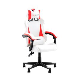 Кресло спортивное TopChairs Phantom бело-красный | Интернет магазин мебели и декора LifeDekor