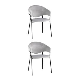 Стул Алексис велюр серый 2 шт | Интернет магазин мебели и декора LifeDekor