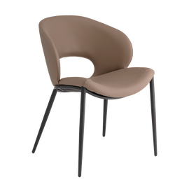 Стул Вивьен экокожа светло-коричневый | Интернет магазин мебели и декора LifeDekor