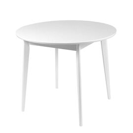 Стол Рэй-d900 нераскладной (белая эмаль / белая эмаль) Круглый | Интернет магазин мебели и декора LifeDekor