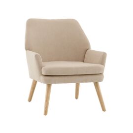 Кресло Харви бежевый деревянные ножки | Интернет магазин мебели и декора LifeDekor