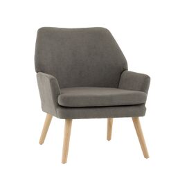 Кресло Харви серый деревянные ножки | Интернет магазин мебели и декора LifeDekor