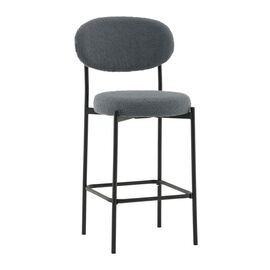 Стул полубарный Бриф DD букле темно-серый | Интернет магазин мебели и декора LifeDekor