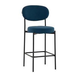 Стул Полубарный Бриф DD велюр синий | Интернет магазин мебели и декора LifeDekor