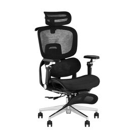 Кресло офисное TopChairs Prodigy с оттоманкой черный | Интернет магазин мебели и декора LifeDekor