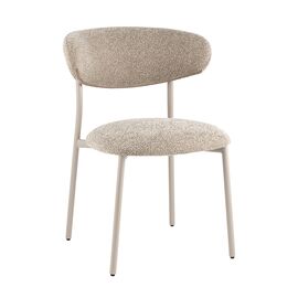 Стул обеденный Ayla бежево-зеленый кремовые ножки | Интернет магазин мебели и декора LifeDekor