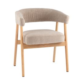 Стул обеденный Zubo с деревянными ножками бежевый | Интернет магазин мебели и декора LifeDekor