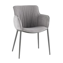 Стул Твигги шенилл серый каркас серый | Интернет магазин мебели и декора LifeDekor
