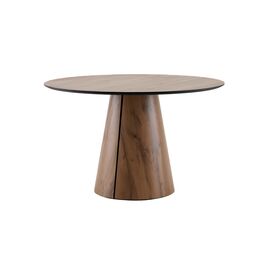 Стол круглый Стивенсон D120 столешница HPL дуб вотан | Интернет магазин мебели и декора LifeDekor