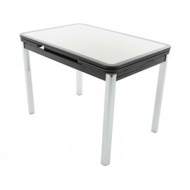 Стол «Пекин» кожа Мозаика 19406, коричневый | Интернет магазин мебели и декора LifeDekor