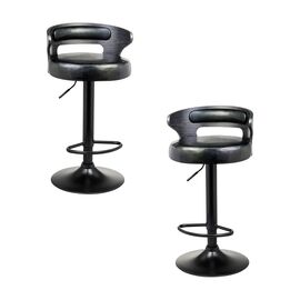 Набор 2 шт Стул барный DOBRIN FRED BLACK, чёрное дерево, чёрный, Вариант: чёрное дерево, чёрный | Интернет магазин мебели и декора LifeDekor