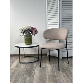 Стул TREND NS04 Крем, букле / черный каркас, М-City | Интернет магазин мебели и декора LifeDekor