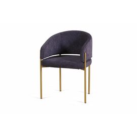 Стул Nicol, мех Plush 16 mistic  / опоры шампань | Интернет магазин мебели и декора LifeDekor