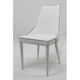 Стул CLARA 40.11 (TR505 white with sand cordonet, экокожа) | Интернет магазин мебели и декора LifeDekor
