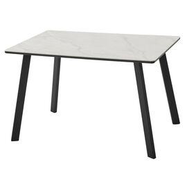 Стол ТИК ТАК 120 PANDORA LIGHT, керамика / Черный каркас М-City | Интернет магазин мебели и декора LifeDekor