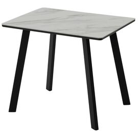 Стол ТИК ТАК 90  PANDORA LIGHT, керамика / Черный каркас М-City | Интернет магазин мебели и декора LifeDekor