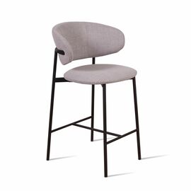 Стул полубарный Adele, рогожка wellton 912, серый | Интернет магазин мебели и декора LifeDekor