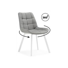 Стул на металлокаркасе Челси 360 светло-серый (ZD 960) / белый | Интернет магазин мебели и декора LifeDekor