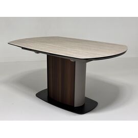 Стол DAGFINN 150 TL-314 поворотная система раскладки, исп. керамика на стекле / Кофе/ Орех, ®DISAUR | Интернет магазин мебели и декора LifeDekor