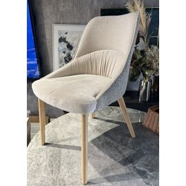 Стул ABI MOHAIR-103 светлый латте, ткань / Серый дуб, ®DISAUR | Интернет магазин мебели и декора LifeDekor