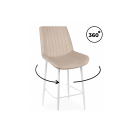 Барный стул Седа 360 бежевый (zd 210) / белый np | Интернет магазин мебели и декора LifeDekor