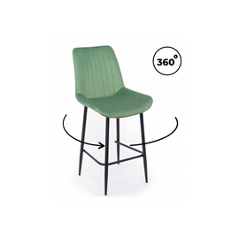 Барный стул Седа 360 фисташковый (zd 651) / черный np | Интернет магазин мебели и декора LifeDekor