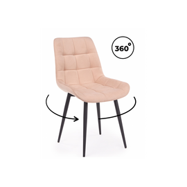 Стул на металлокаркасе Челси 360 К бежевый (zd 210) / черный np | Интернет магазин мебели и декора LifeDekor