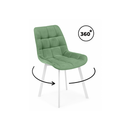 Стул на металлокаркасе Челси 360 П фисташковый (zd 651) / белый np | Интернет магазин мебели и декора LifeDekor