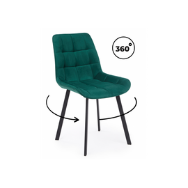 Стул на металлокаркасе Челси 360 П зеленый (zd 667) / черный np | Интернет магазин мебели и декора LifeDekor