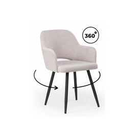 Стул на металлокаркасе Эолин 360 светло-серый (glory 36) / черный | Интернет магазин мебели и декора LifeDekor