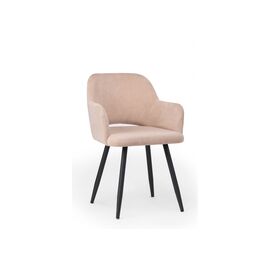 Стул на металлокаркасе Эолин латте (glory 10) / черный | Интернет магазин мебели и декора LifeDekor