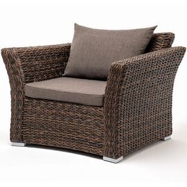 "Капучино" кресло из искусственного ротанга (гиацинт), цвет коричневый | Интернет магазин мебели и декора LifeDekor