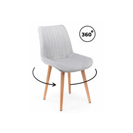 Стул деревянный Седа 360 светло-серый (zd 960) / светлое дерево np | Интернет магазин мебели и декора LifeDekor