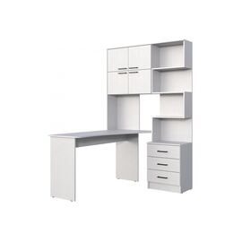 Компьютерный стол Эльброни левый белый | Интернет магазин мебели и декора LifeDekor