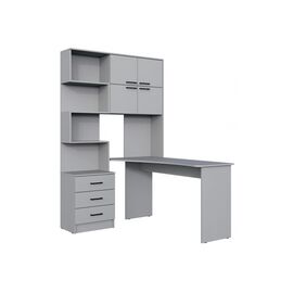 Компьютерный стол Эльброни правый шиншилла серая | Интернет магазин мебели и декора LifeDekor