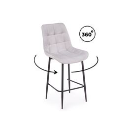 Барный стул Челси 360 светло-серый (zd 960) / черный np | Интернет магазин мебели и декора LifeDekor
