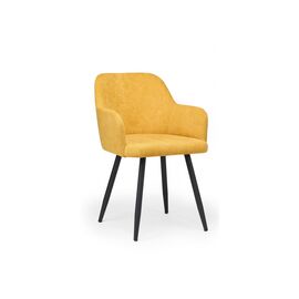 Стул на металлокаркасе Инфини горчичный (ocean 016) / черный | Интернет магазин мебели и декора LifeDekor