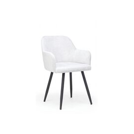 Стул на металлокаркасе Инфини светло-серый (ocean 021) / черный | Интернет магазин мебели и декора LifeDekor