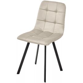 Стул РИЧИ, цвет H-06 Бежевый, велюр / черный каркас М-City | Интернет магазин мебели и декора LifeDekor
