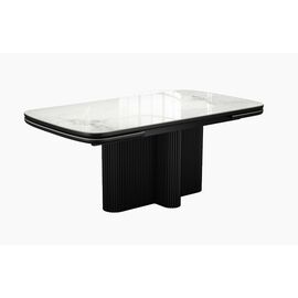 Стол DikLine SKO180 Керамика Пандора Серый глянец YB8020122BG/подстолье черное/опоры черные (2 уп.) | Интернет магазин мебели и декора LifeDekor