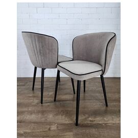 Стул МИЛАНО B28 Темно-серый, велюр / черный каркас, М-City | Интернет магазин мебели и декора LifeDekor