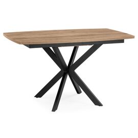 Стол деревянный Палу 130(170)х80 дуб веллингтон / черный | Интернет магазин мебели и декора LifeDekor