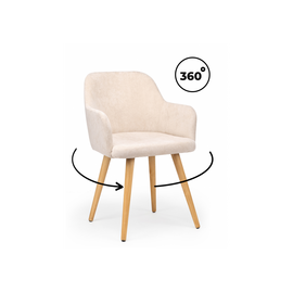 Стул деревянный Инфини 360 латте (ocean 003) / светлое дерево | Интернет магазин мебели и декора LifeDekor