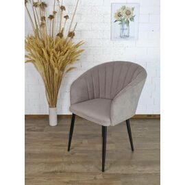 Стул МИШЕЛЬ 360 град. поворот. B22 Серый, велюр / черный каркас, М-City | Интернет магазин мебели и декора LifeDekor