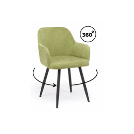 Стул на металлокаркасе Инфини 360 зеленый (ocean 013) / черный | Интернет магазин мебели и декора LifeDekor