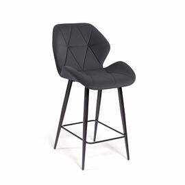Стул полубарный Crystal, бархат серый 27 | Интернет магазин мебели и декора LifeDekor